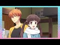 tohru flirts and act cute with kyo yuki returns to the estate fruits basket 2nd season episode 24