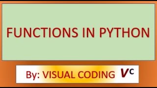 Functions in Python | Functions returning value | Functions not returning value