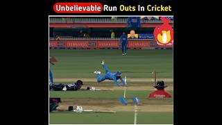 सबसे खतरनाक रन आउट 😱|unbelievable run outs in cricket|#cricket