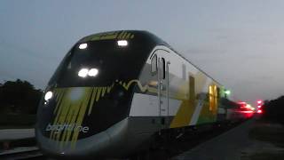 My First Brighline Catch!!!!! Brightline Train 500-04 M.P. 326 8/4/17 8:15 p.m.