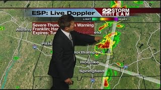 Severe Thunderstorm Warning, Hampshire and Franklin County