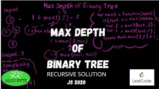 Amazon's Maximum Depth of Binary Tree ( RECURSIVE )| JavaScript | [LeetCode]