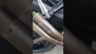 SUZUKI GSXS-1000 MIVV TITANIUM EXHAUST | COLD START | INLINE 4