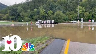 I-40 ramps at Hartford Road closed in Cocke County after flooding strikes