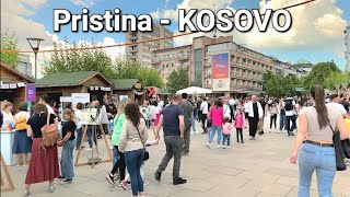 Walking in Kosovo Capital city: Pristina Walking Tour 4K HDR