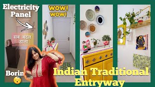 On Budget Indian Entryway Makeover With Loads Of DIYs and Colors || All About Lifestyle