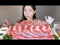 참치 긁..🐟🦴 숟가락으로 긁어 먹는 생참치 갈비 먹방 raw tuna eating show mukbang korean food