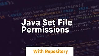 java set file permissions