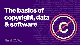 Basics of Copyrights, Data, and Software