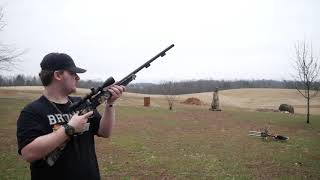 Shooting my vortek strikerfire muzzleloader chambered in 50 cal round please enjoy the short video.