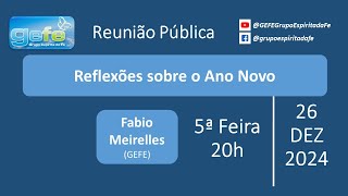 26/12/2024, quinta-feira, Fabio Meirelles, Tema: \