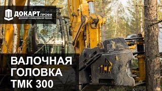 Валочная головка TMK 300. Работа в густом лесу