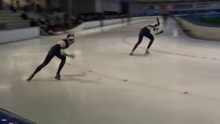 Dione Voskamp-Tessa Boogaard (Dames 500m Holland Cup)