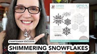 Shimmering Snowflakes from Gina K. Designs (fun idea of holiday cards!)