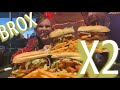 BROX DOUBLE SANDWICH CHALLENGE!! NEVER BEEN DONE | MOLLY SCHUYLER |MOM VS FOOD | EAT LOCAL