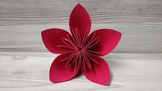 How to make a Kusudama paper flower/Easy origami paper flower/ Origami kusudama flower
