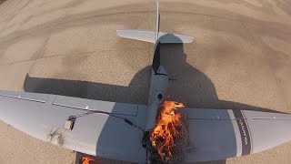 RC Plane Burst Into Flames after take off