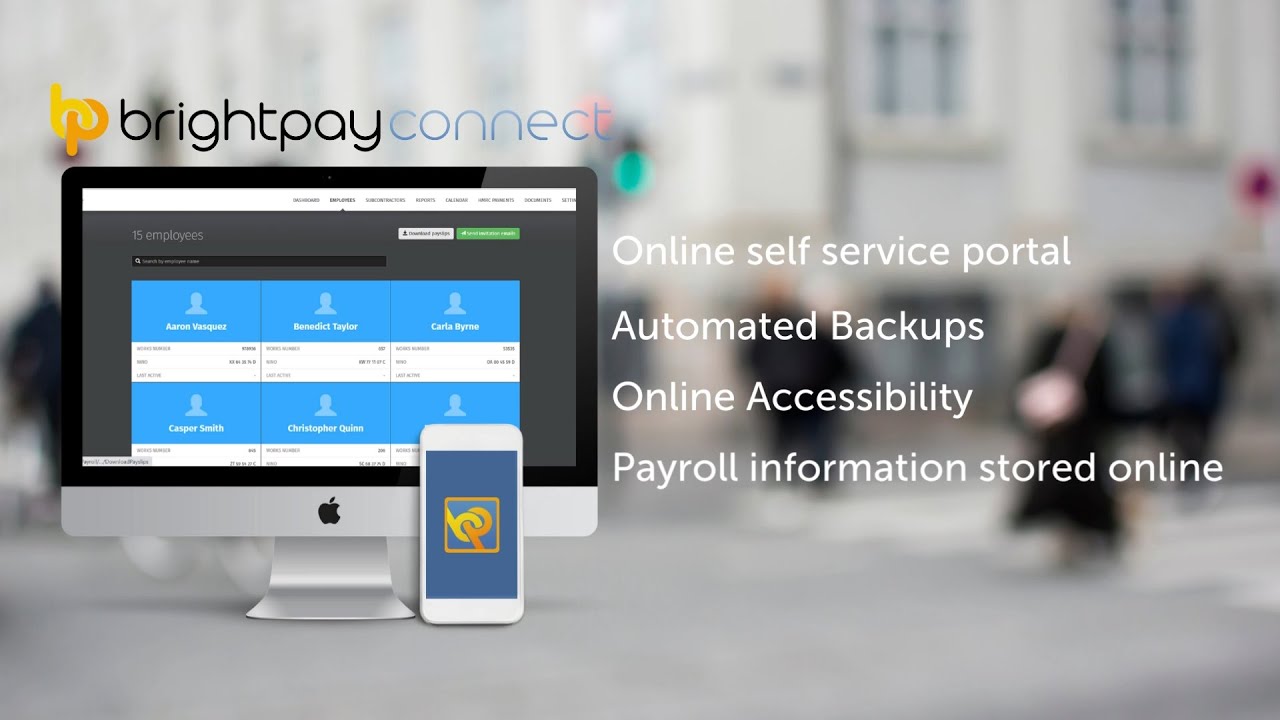 Brightpay Connect Overview Cloud Backup Employee Self Service Youtube