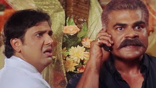 बाबू छपरी ने दी पुलिसवाले  को धमकी 🤣| akhiyon se goli maare comedy scene | Govinda ,Raveena Tandon