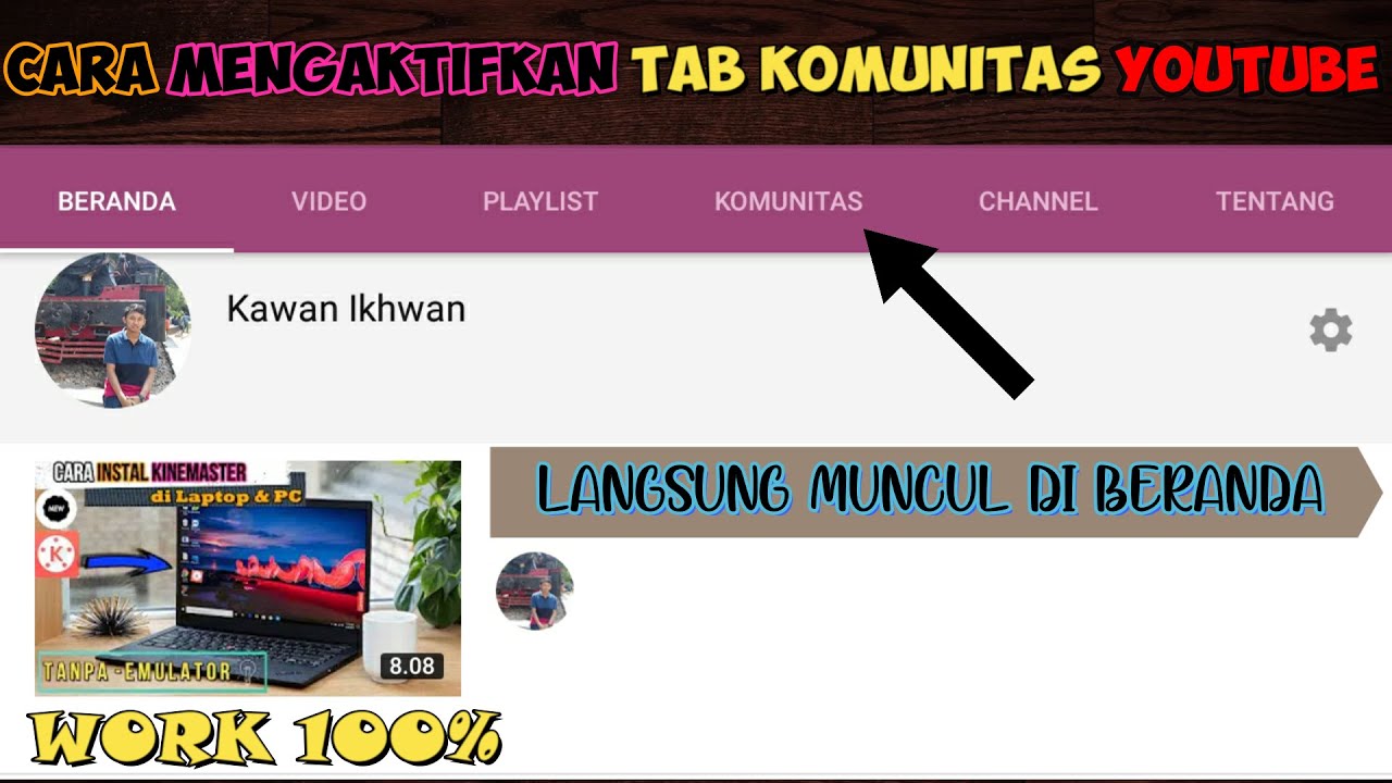 Cara Menambahkan Fitur Komunitas Di Channel Youtube Kita Sendiri - YouTube