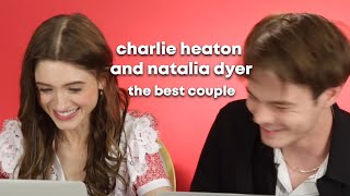 just charlie heaton and natalia dyer being adorable
