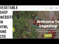 How to make a Vegetable shop website in HTML CSS and Bootstrap | Source code