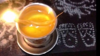 How to make Kaada vattulu (Cotton wicks, కాడ వత్తులు) at home