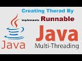 Creating Thread using Runnable interface in java Multi Threading.