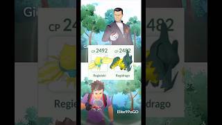 Using✨️Shiny Regieleki \u0026 Regidrago Against Giovanni in #pokemongo