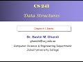 Chapter 4.1: Stack - Part A