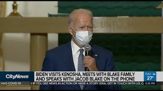Biden meets with family of Jacob Blake during Kenosha visit