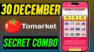 🍅Tomarket Airdrop Combo 30 December | Tomarket Daily Combo Today | Tomarket Secret Combo Today