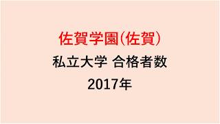 佐賀学園高校　大学合格者数　2017～2014年【グラフでわかる】