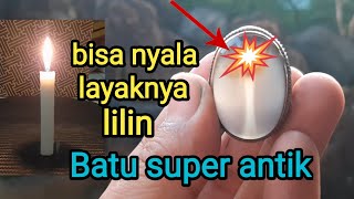 Batu Gambar Menyala Luar biasa Unik,Layaknya Lilin