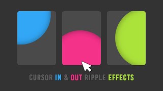 Cursor In & Out Ripple Effect using CSS & Javascript