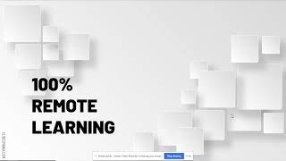 100% Remote Learning Plan