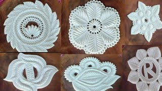 নকশী পিঠার সহজ ৬টি ডিজাইন // Ful pitha design // Momtaz's hand work