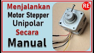 Menjalankan Motor Stepper Unipolar Secara Manual