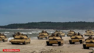 Watch the Swarming of US M1A1 Abrams Tanks amid Battlefield in Eastern Europe that Shocks the world