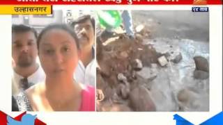 Ulhasnagar : Social Service Group Filled Pot Holes On Road