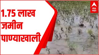 Parbhani : 1.75 लाख जमीन पाण्याखाली, सोयाबीन कपाशी पाण्यात : ABP Majha