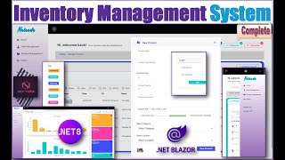 Complete Inventory Management System with .NET 8 Blazor - CRUD, Export to PDF, EXCEL, Print, etc...