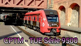 CPTM - TUE Série 9500 (9513-9516) (D516) Chegando (Manobra) e Alinhando na Estação Luz