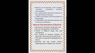 Bacteria ll discovery and it's general characteristics ll Botany ll Bsc, Msc