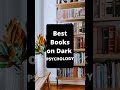 7 Best Books on Dark Psychology #shorts #books #booktube