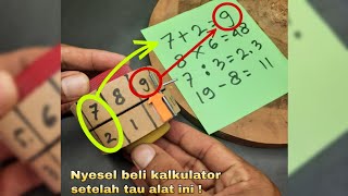 Diy membuat kalkulator sederhana dari kardus bekas