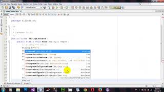 How to Concat String by Operator and Method in Java Netbeans