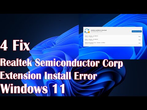 4. Исправление ошибки установки расширения Realtek Semiconductor Corp.