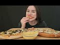 domino’s cheese burst pizza eating asmr mukbang