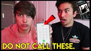 CALLING TERRIFYING PHONE NUMBERS (Do not try this!!) | Colby Brock